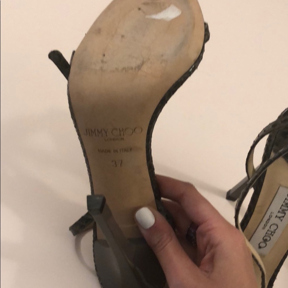 Barely Worn Jimmy Choo Python Pumps - image 3